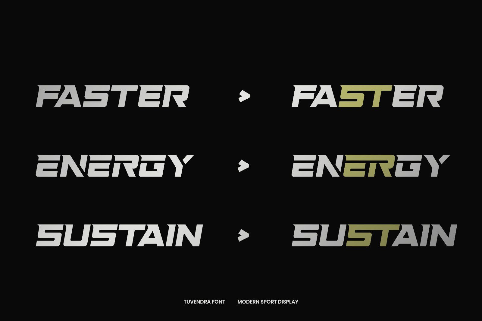Tuvendra - Modern Sport Font — image 7