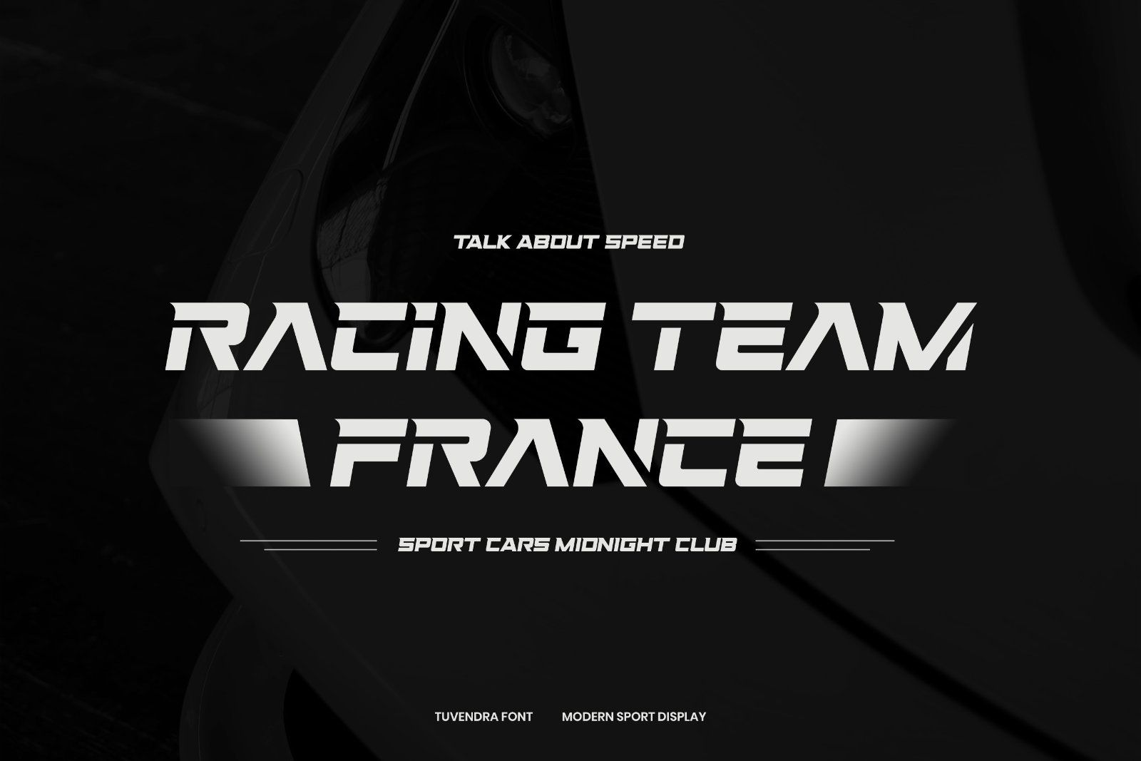 Tuvendra - Modern Sport Font — image 4
