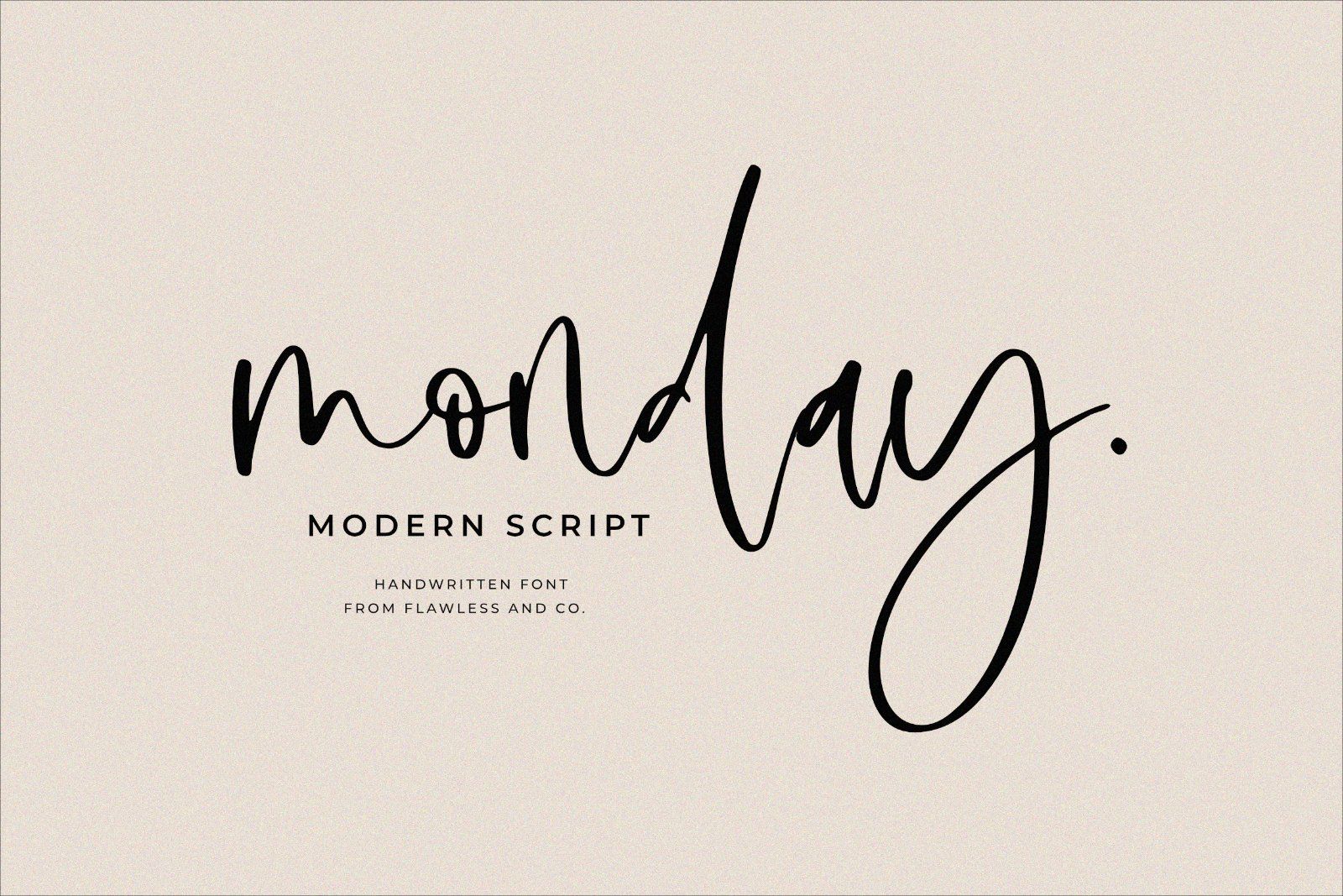 Monday - Modern Handwritten Font — image 1
