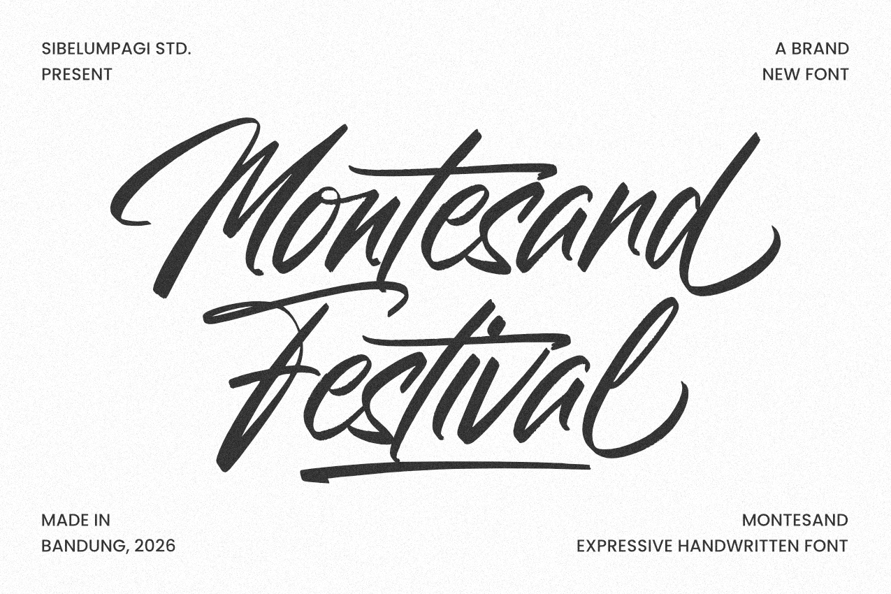 Montesand - Expressive Handwritten Font — image 1