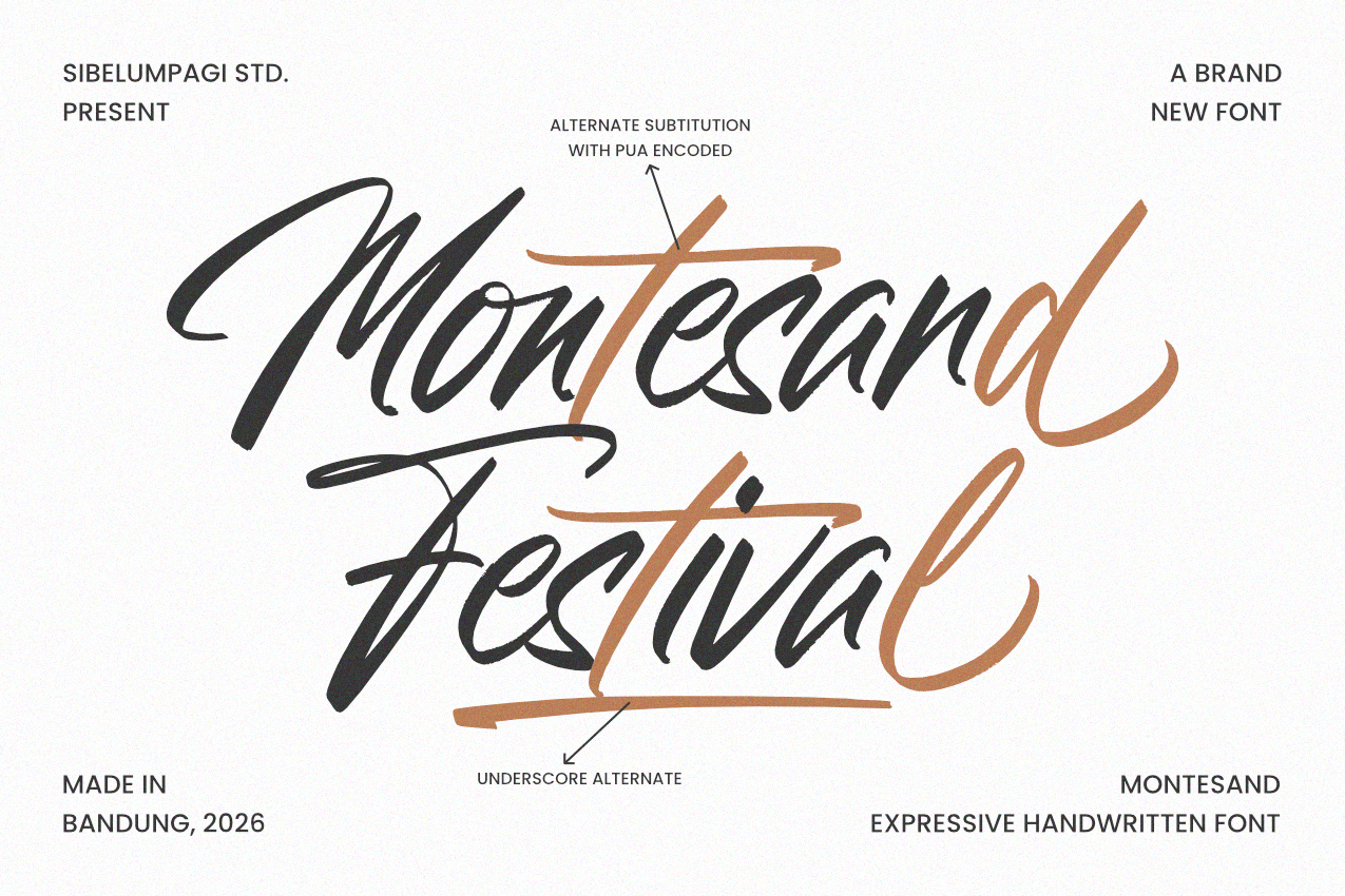 Montesand - Expressive Handwritten Font — image 5