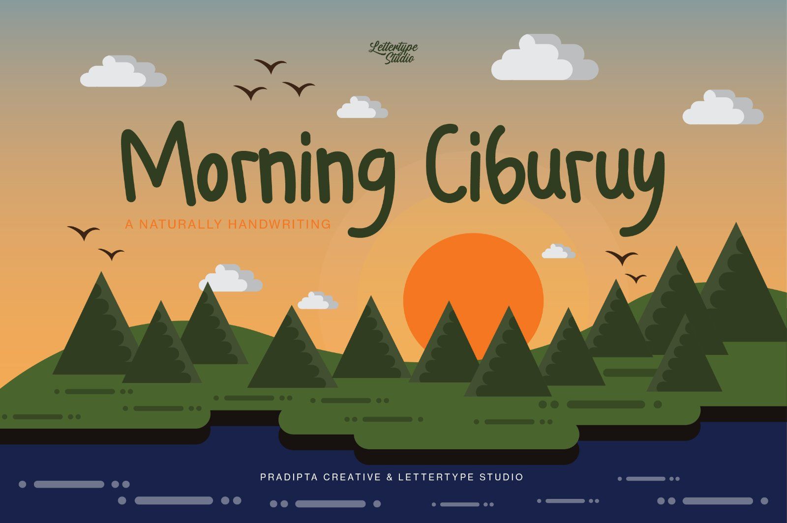 Morning Ciburuy Natural Handwriting — image 1