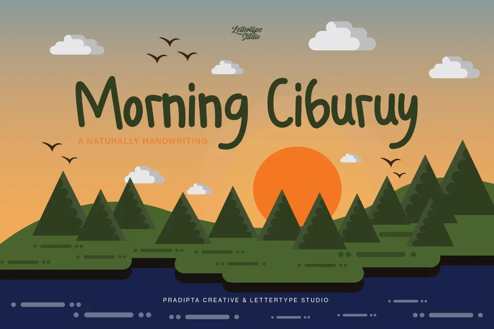 Morning Ciburuy Natural Handwriting