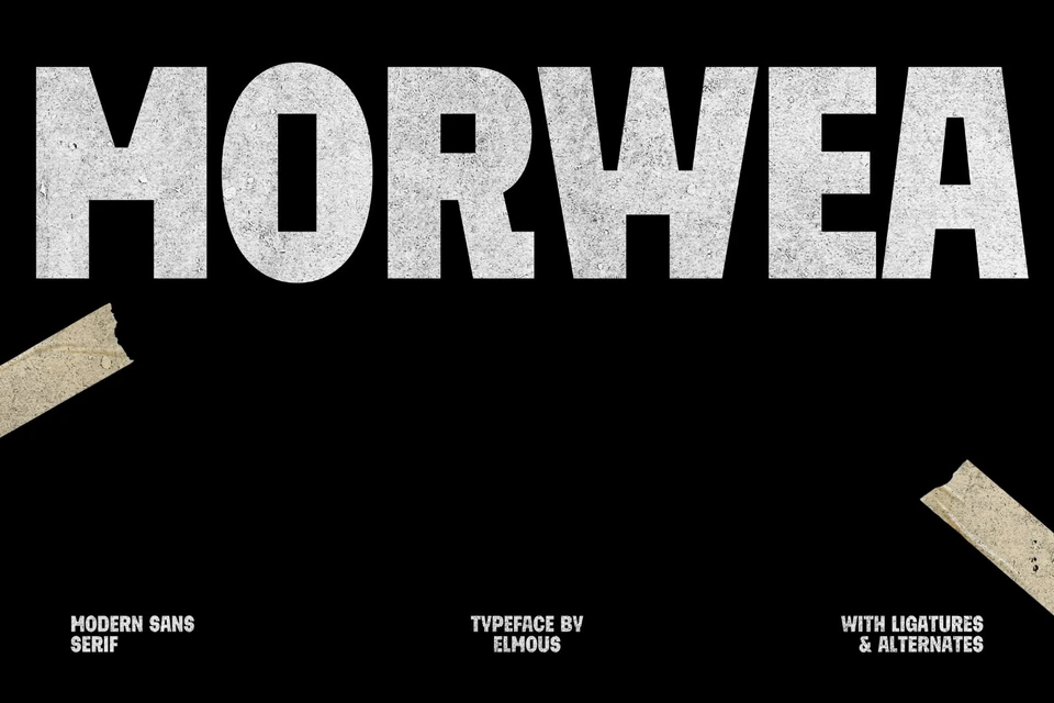 Morwea - Bold Display Sans Serif Font