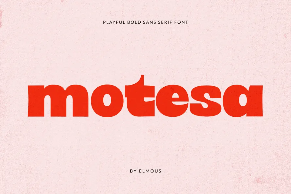 Motesa – Playful Bold Sans Serif Display Font