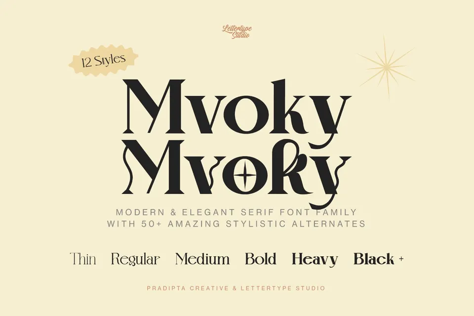 Mvoky Modern Serif Family