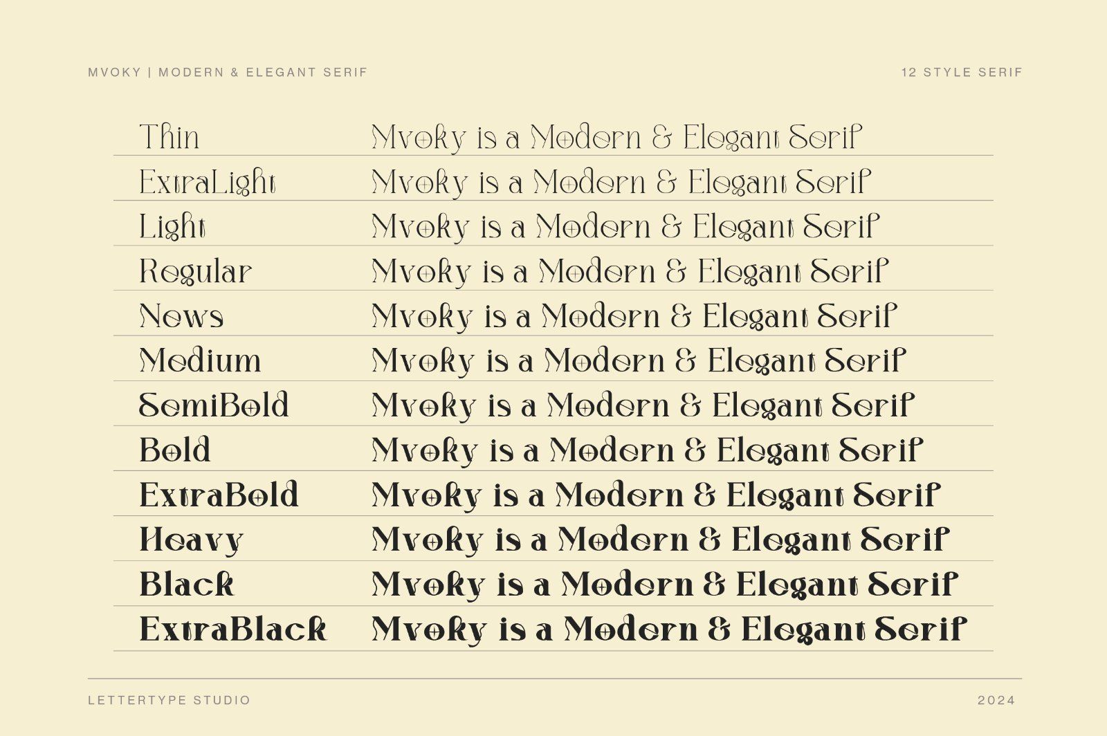 Mvoky Modern Serif Family — image 3