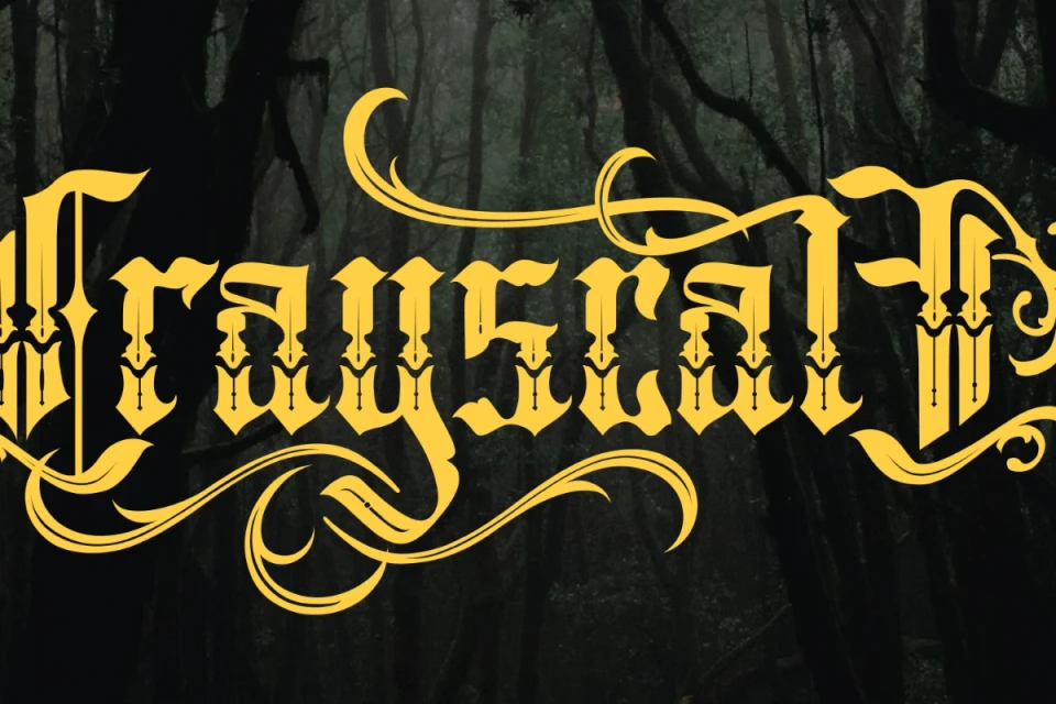 Crayscale - Blackletter Display Font