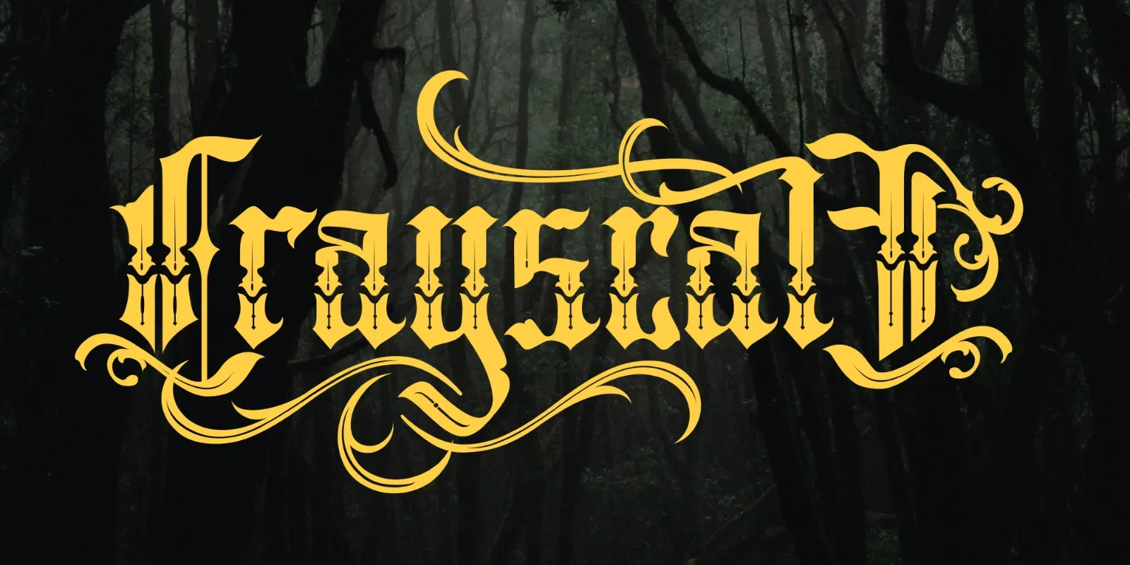 Crayscale - Blackletter Display Font — image 1