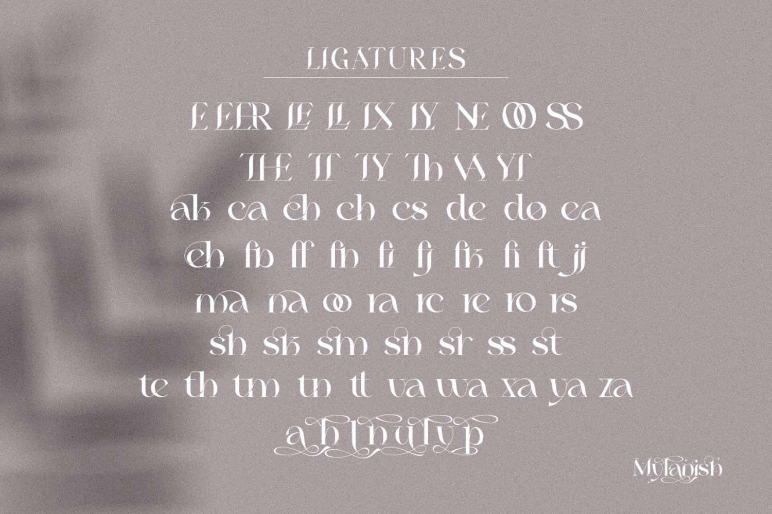 Mylanish _ unique modern typeface