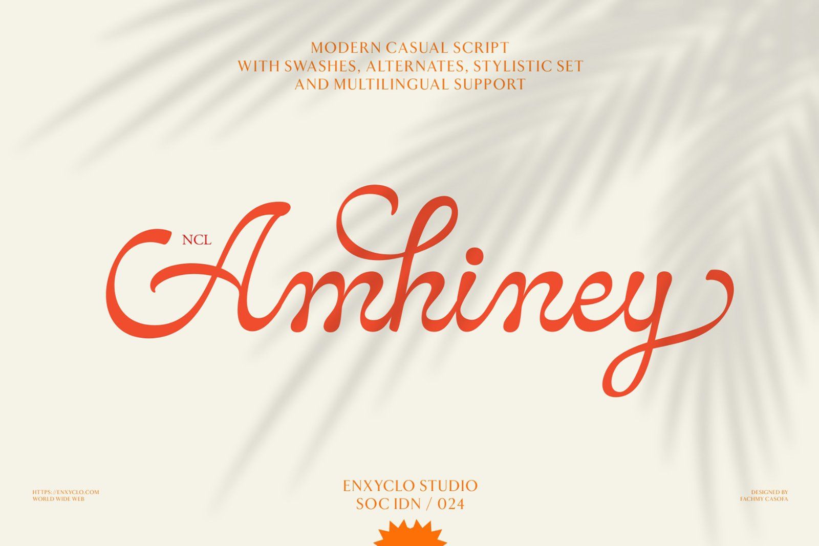 Amhiney — Elegant Script Calligraphy Font