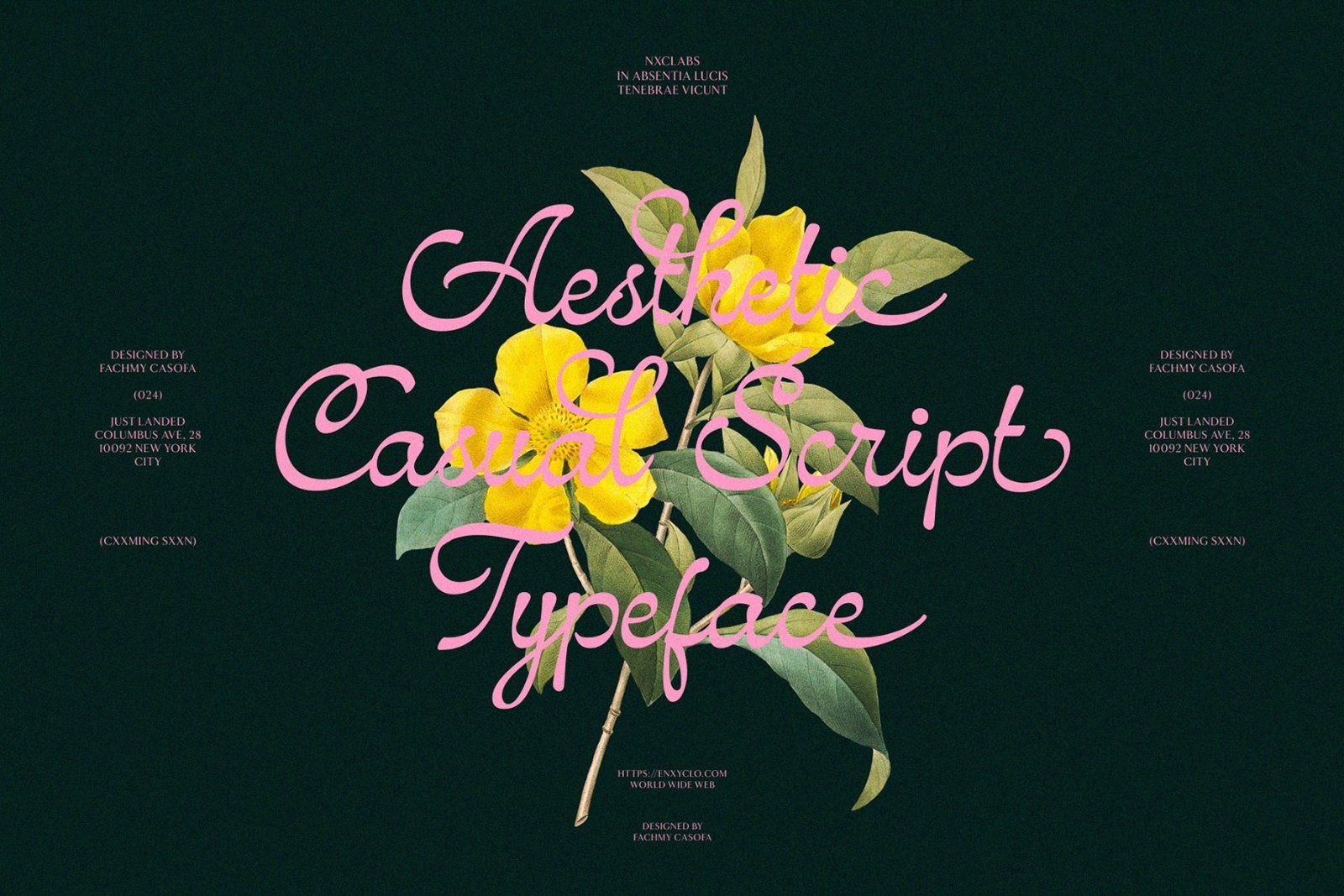 Amhiney — Elegant Script Calligraphy Font