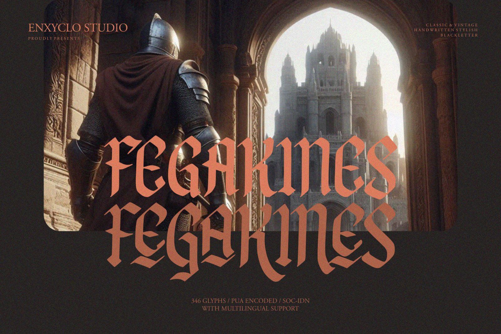 FEGAKINES — Blackletter Font — image 1