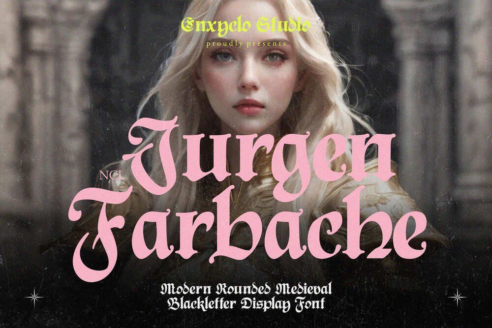 JURGEN FARBACHE — Blackletter Font — image 1