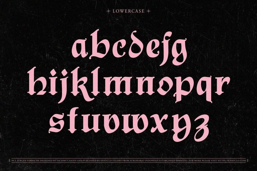JURGEN FARBACHE — Blackletter Font — image 12