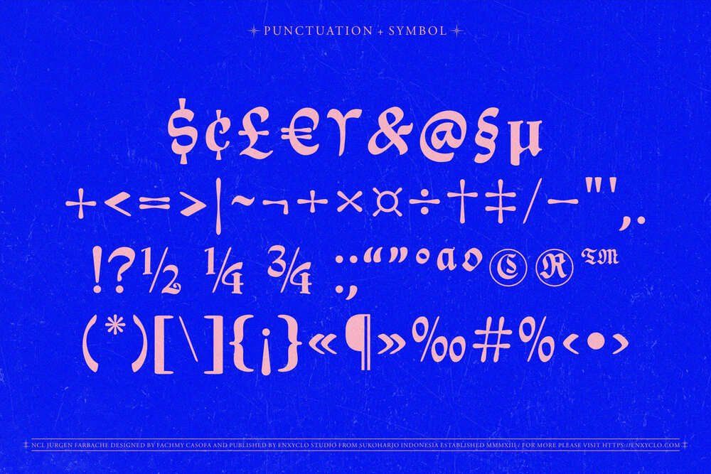 JURGEN FARBACHE — Blackletter Font — image 14