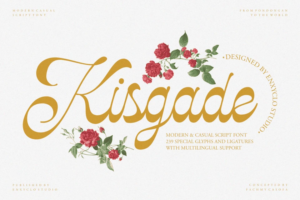 Kisgade — Elegant Script Calligraphy Font