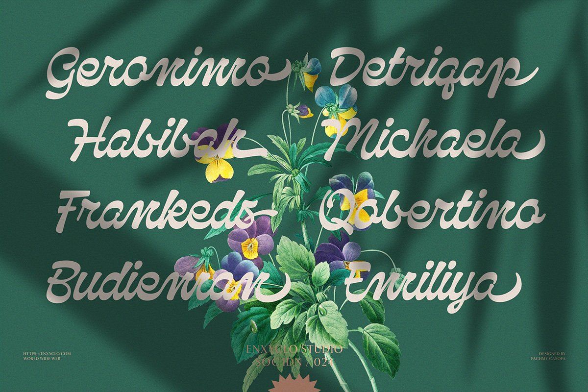 Qanproy Woldriug — Elegant Script Calligraphy Font