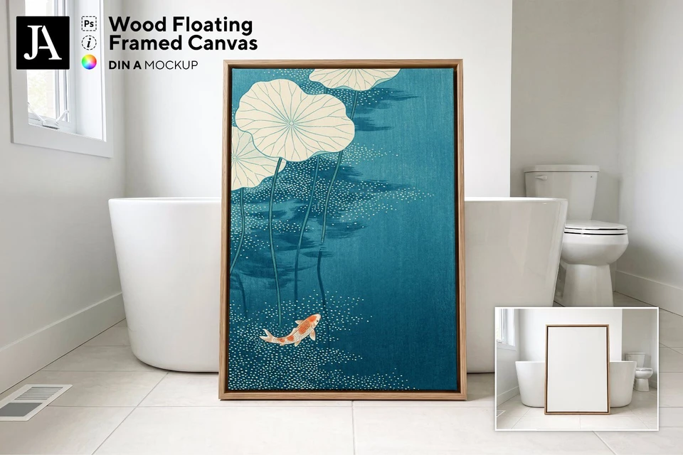 Wooden Framed Canvas | DIN A PSD