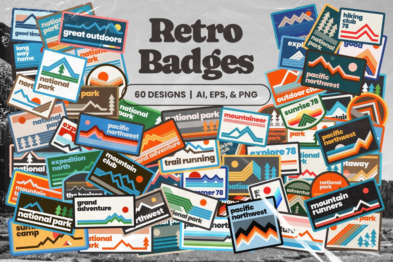 Retro Outdoor Badges — image 1