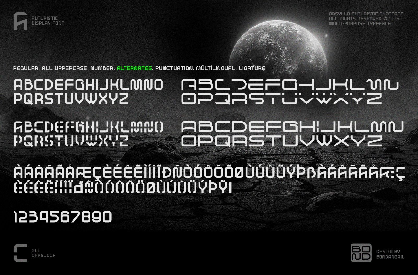 Arsylla | Futuristic Poster Font — image 7