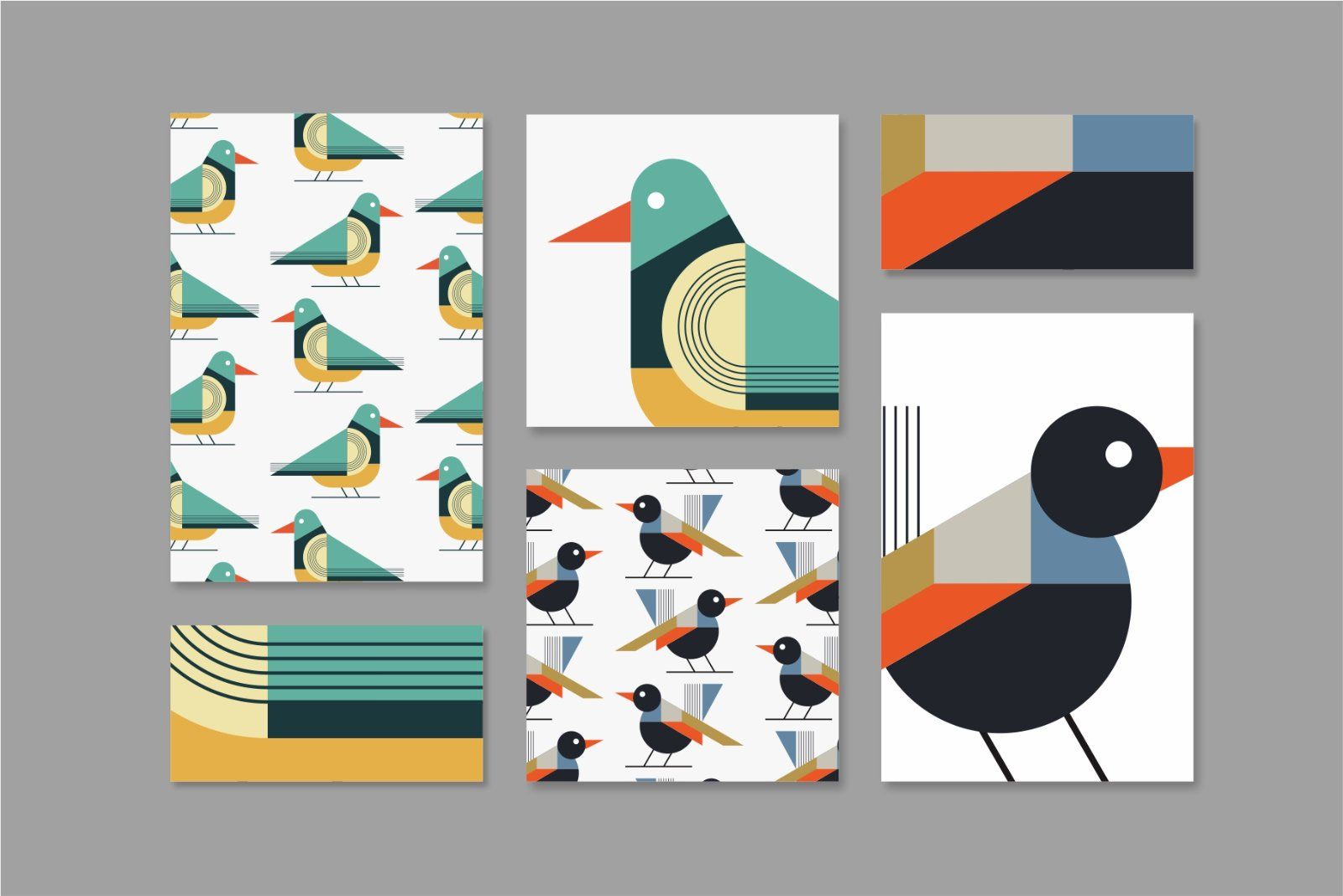 Flat Birds Illustrations & Patterns — image 3