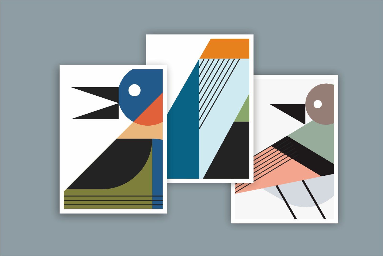 Flat Birds Illustrations & Patterns — image 2