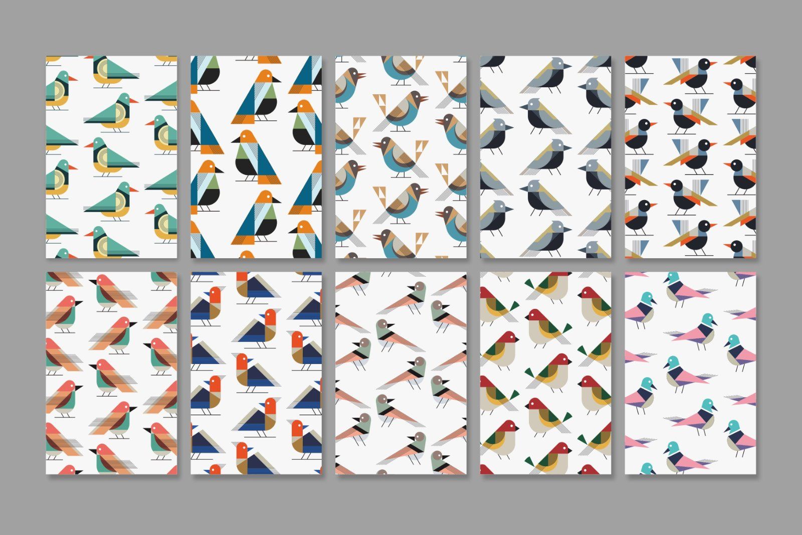 Flat Birds Illustrations & Patterns — image 5