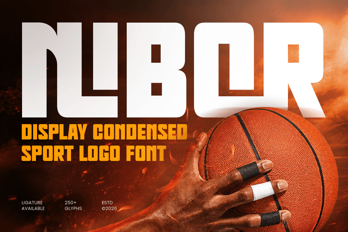 Nibor-Condensed Sport Font — image 1