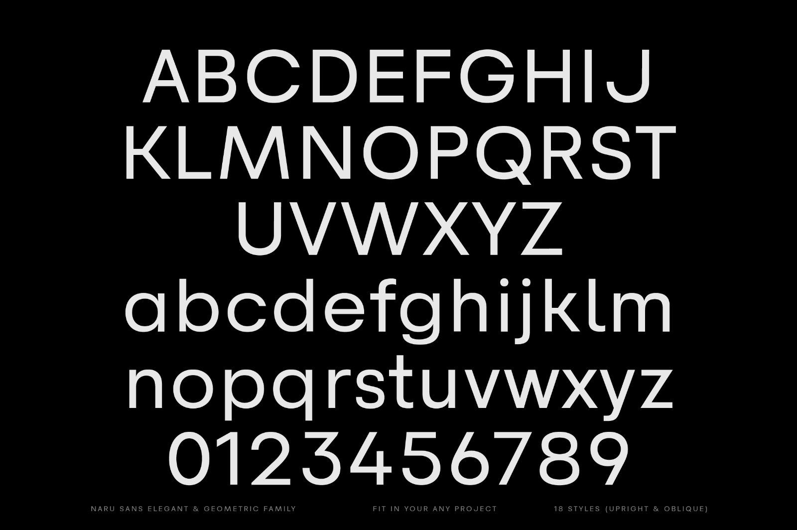 Naru Sans a Geometric Sans Family — image 9