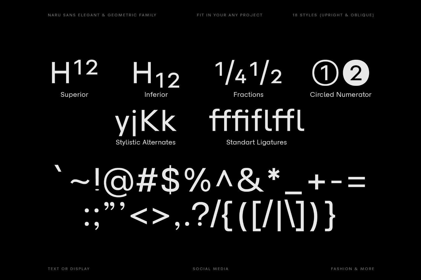 Naru Sans a Geometric Sans Family — image 10