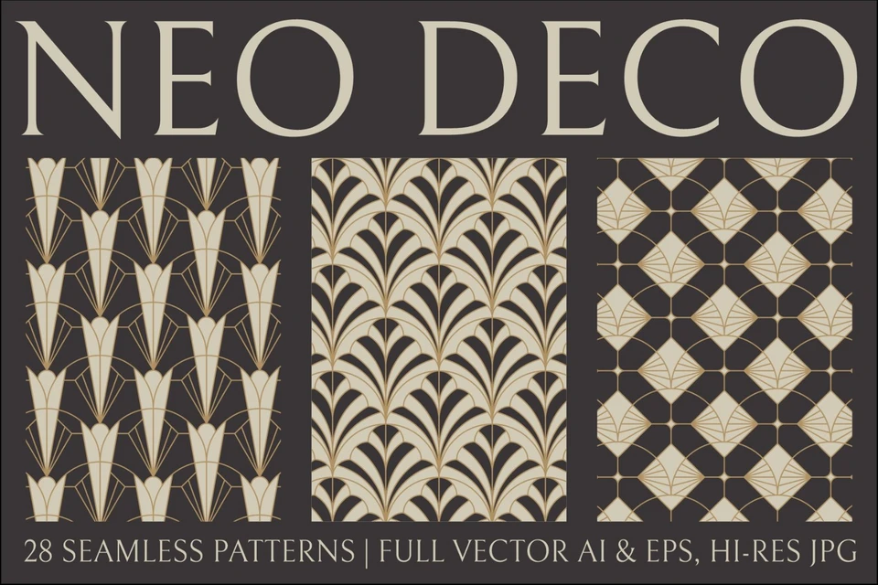 Neo Deco Seamless Pattern