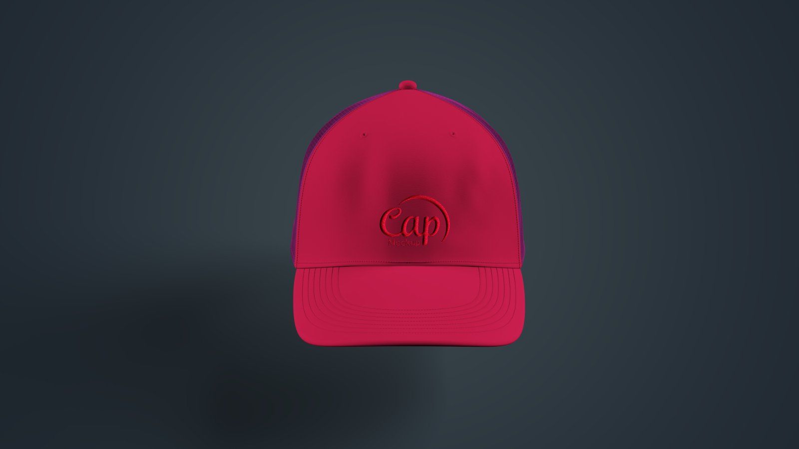 Trucker Cap Mockup – Mesh Snapback Hat, 7 PSD Files