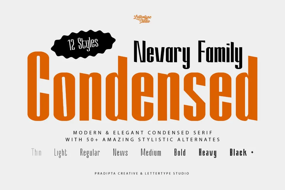 Nevary Modern Sans Family
