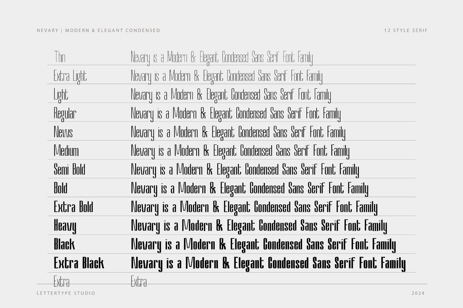 Nevary Modern Sans Family — image 3