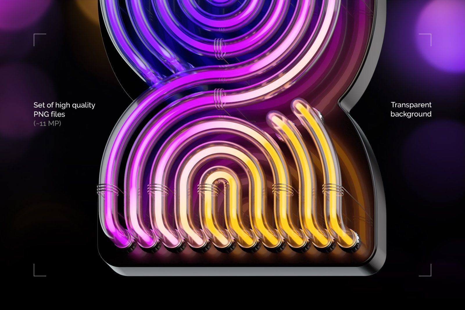 Night Ray — Color Bitmap Font — image 2