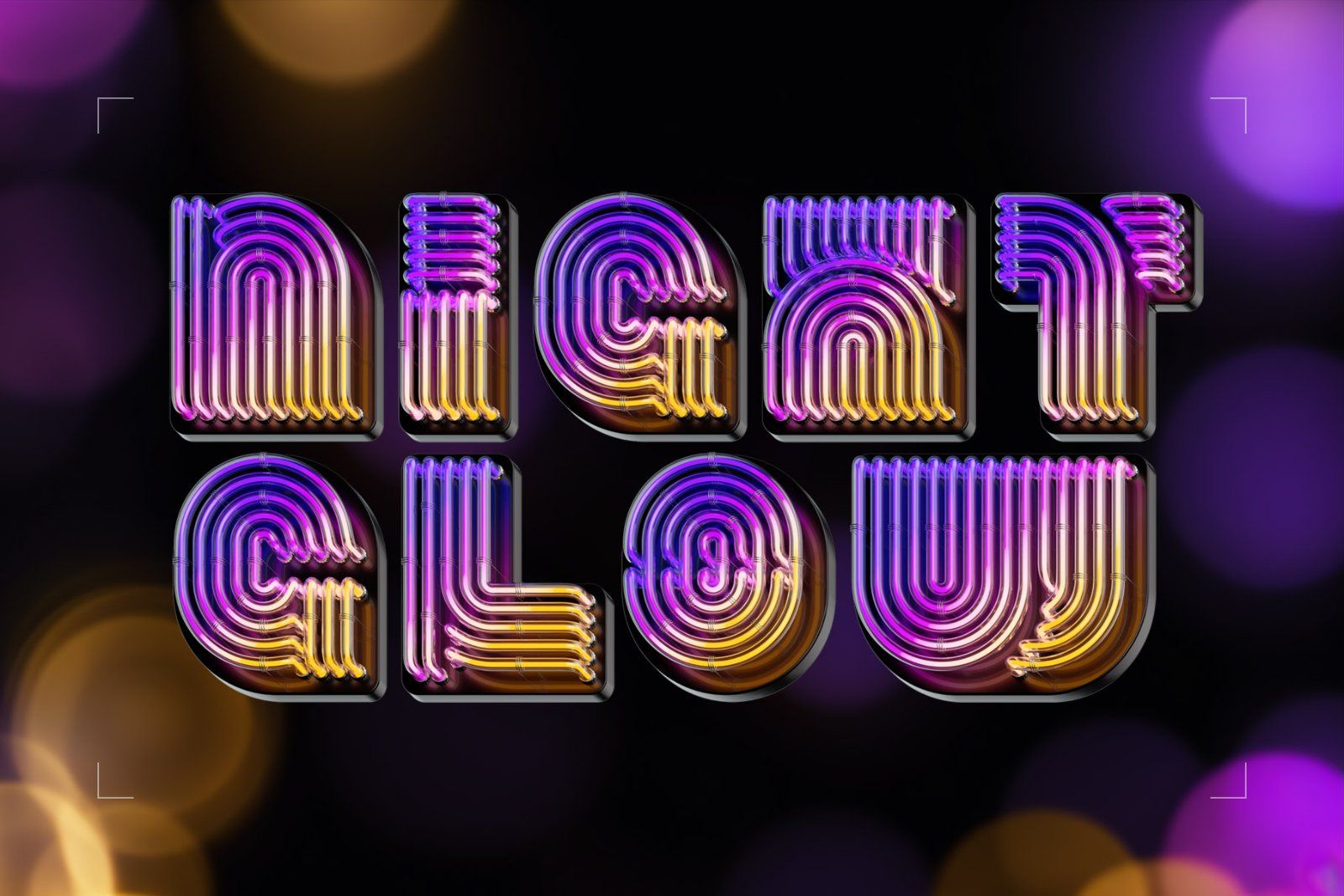 Night Ray — Color Bitmap Font — image 3