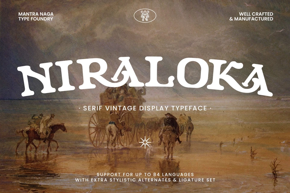 Niraloka - Serif Vintage Display Font