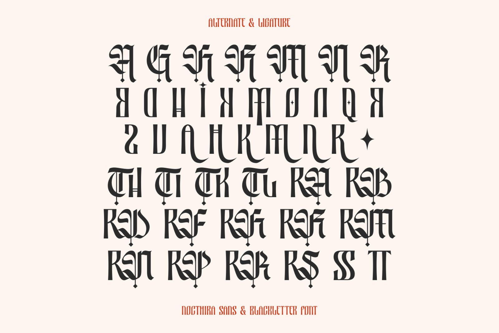 Nocthira Blackletter Typeface Font — image 5