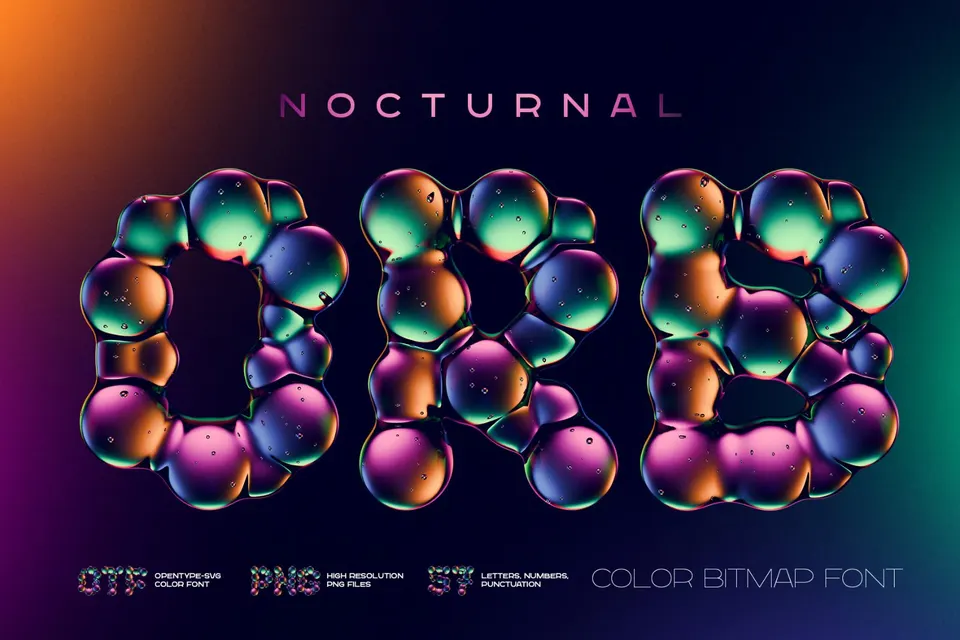 Nocturnal ORB - Color Bitmap Font