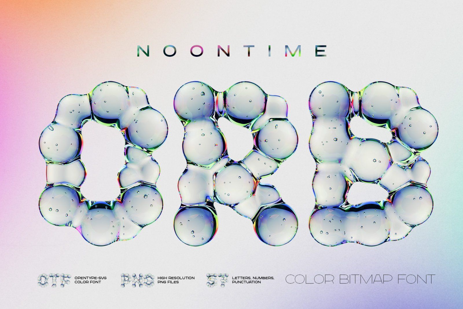 Noontime ORB - Color Bitmap Font — image 1
