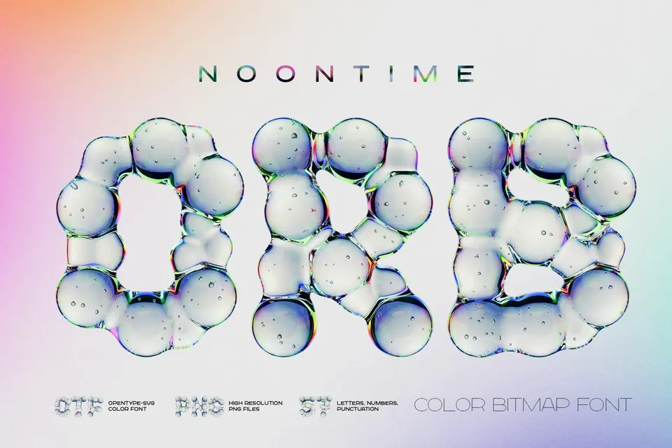 Noontime ORB - Color Bitmap Font