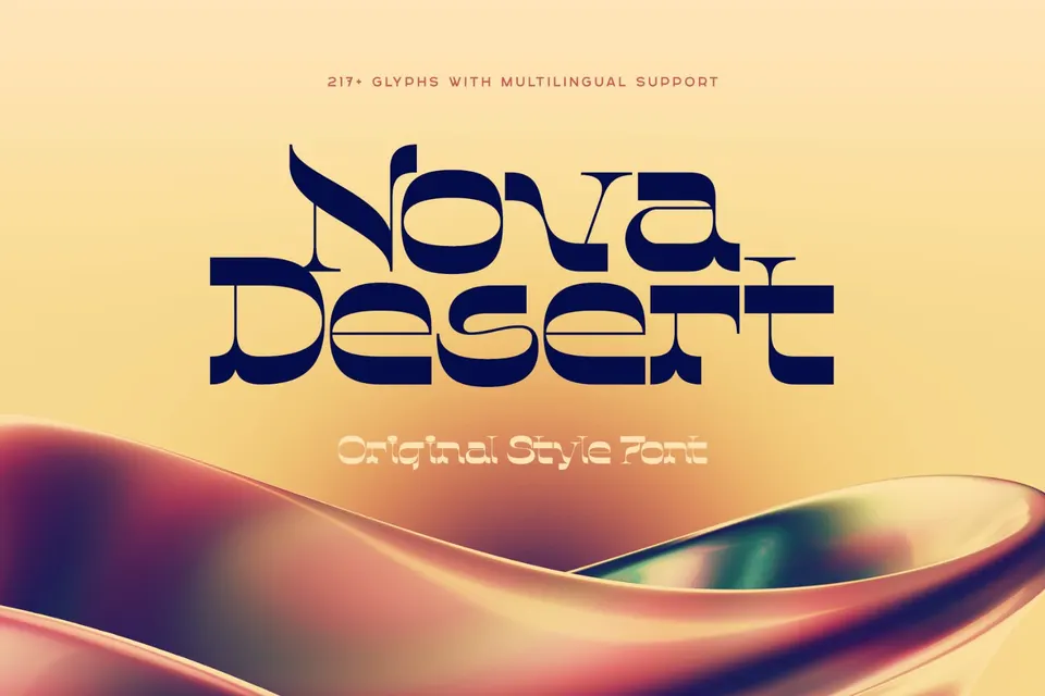 Nova Desert — Original Style font