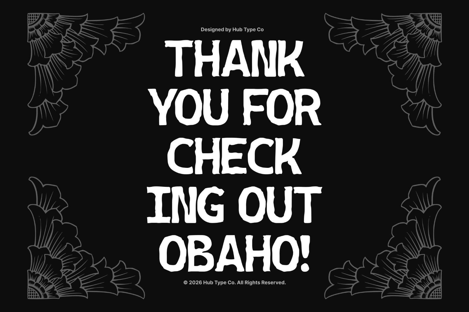 Obaho — Bold & Hand-Crafted Display Typeface — image 10