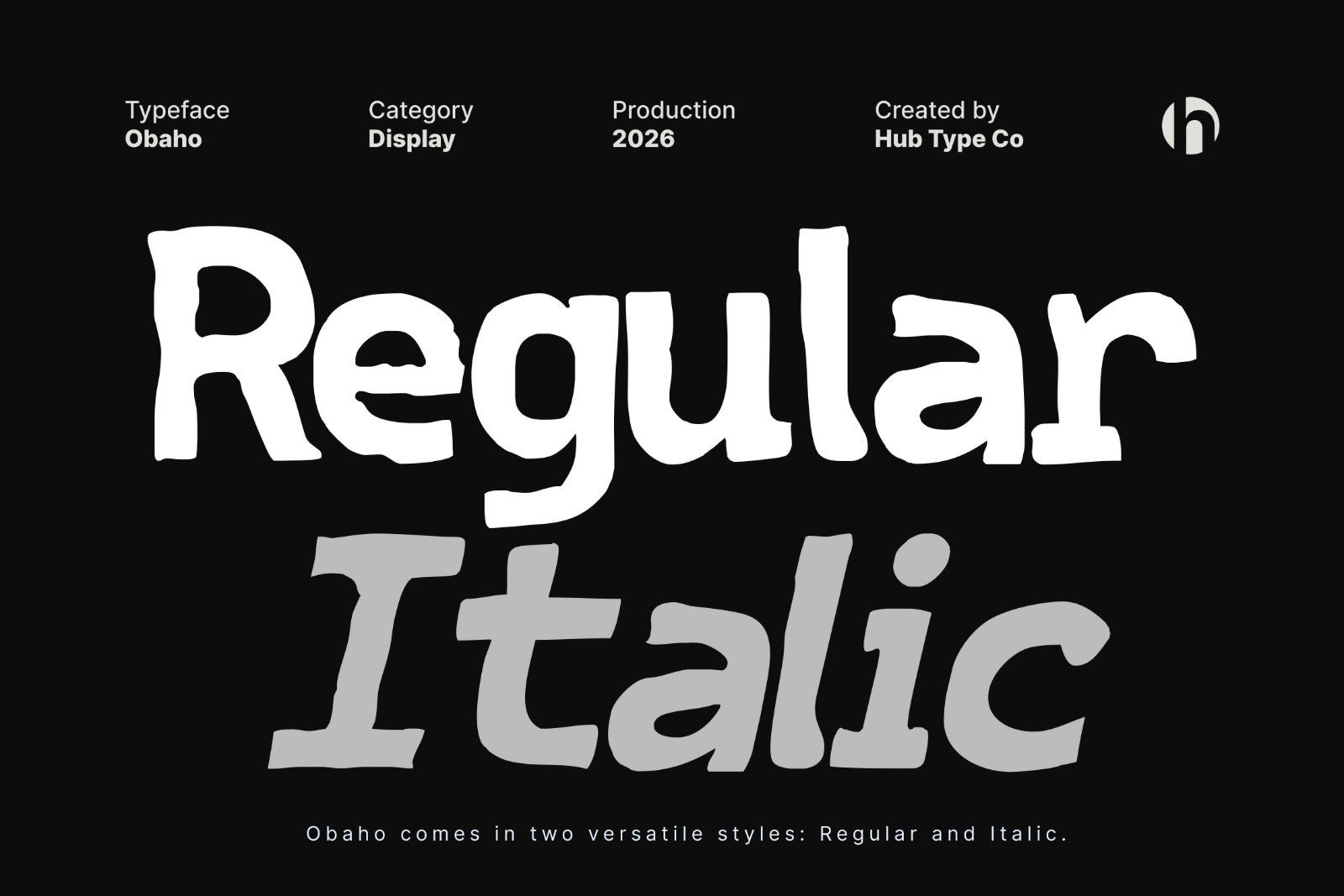 Obaho — Bold & Hand-Crafted Display Typeface — image 2