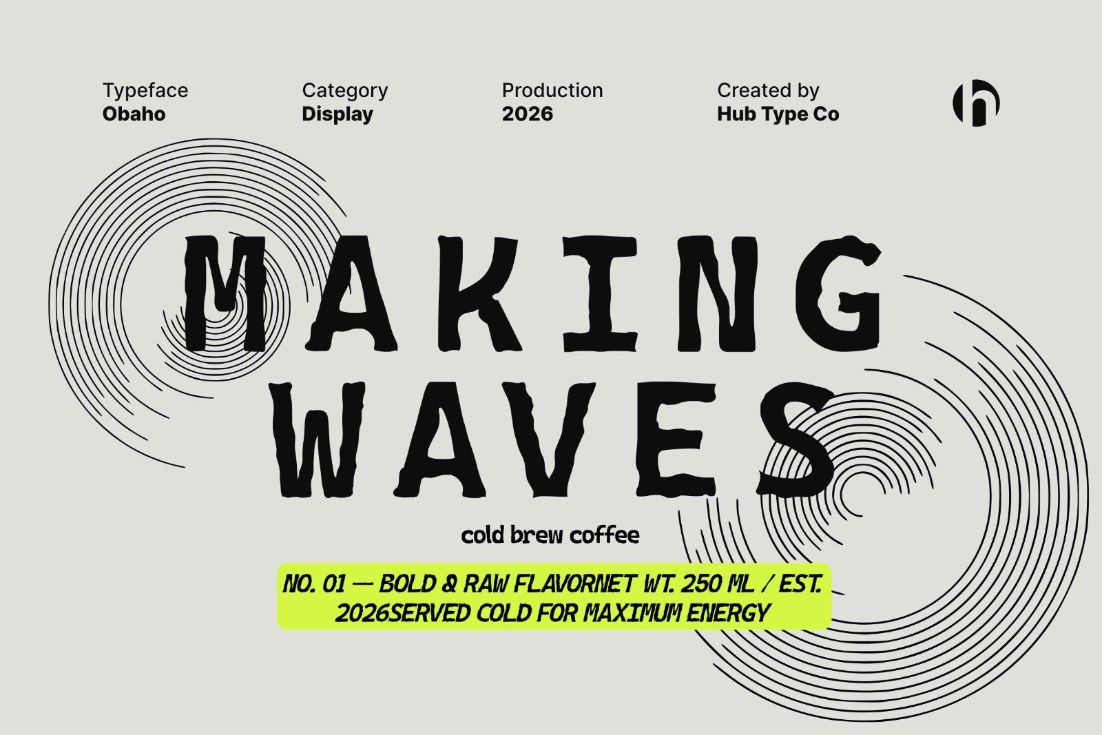 Obaho — Bold & Hand-Crafted Display Typeface — image 5