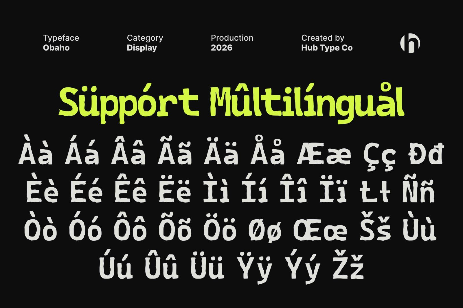 Obaho — Bold & Hand-Crafted Display Typeface — image 8