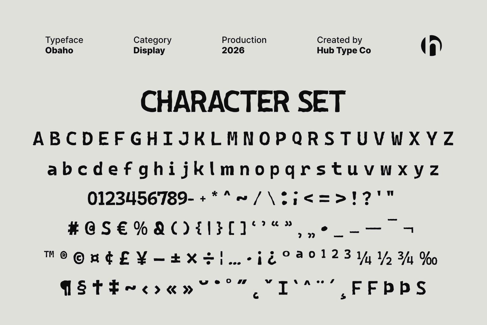 Obaho — Bold & Hand-Crafted Display Typeface — image 9