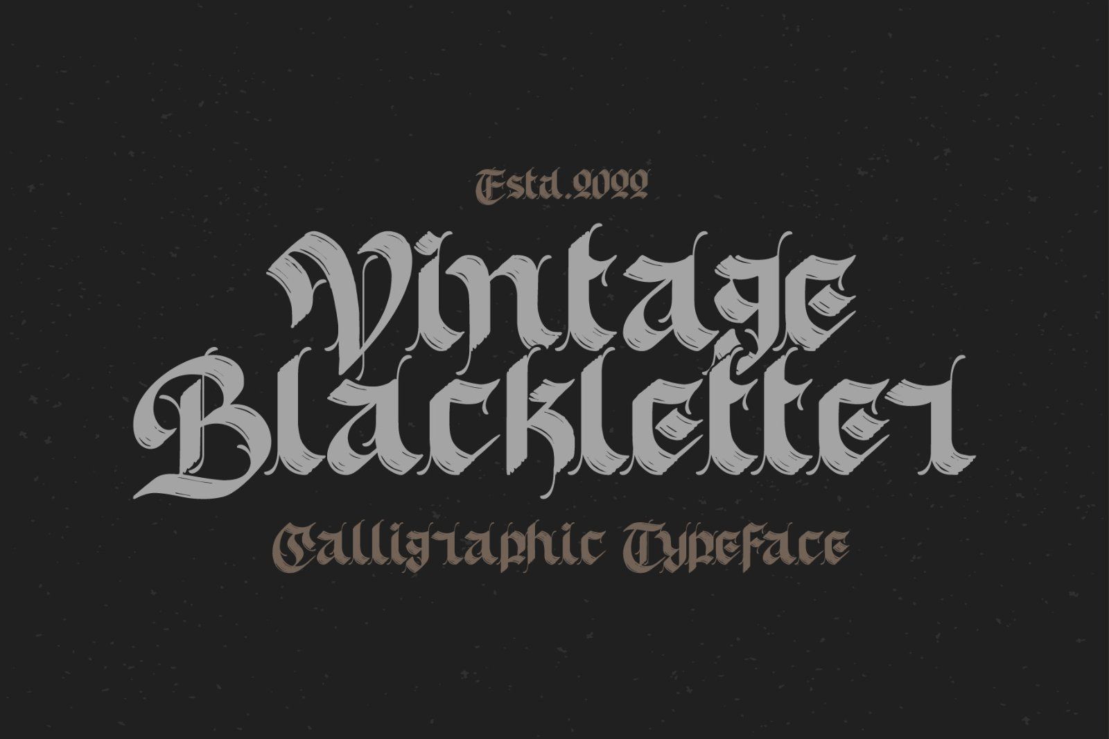 Old Skull Calligraphic Font & Bonus — image 2