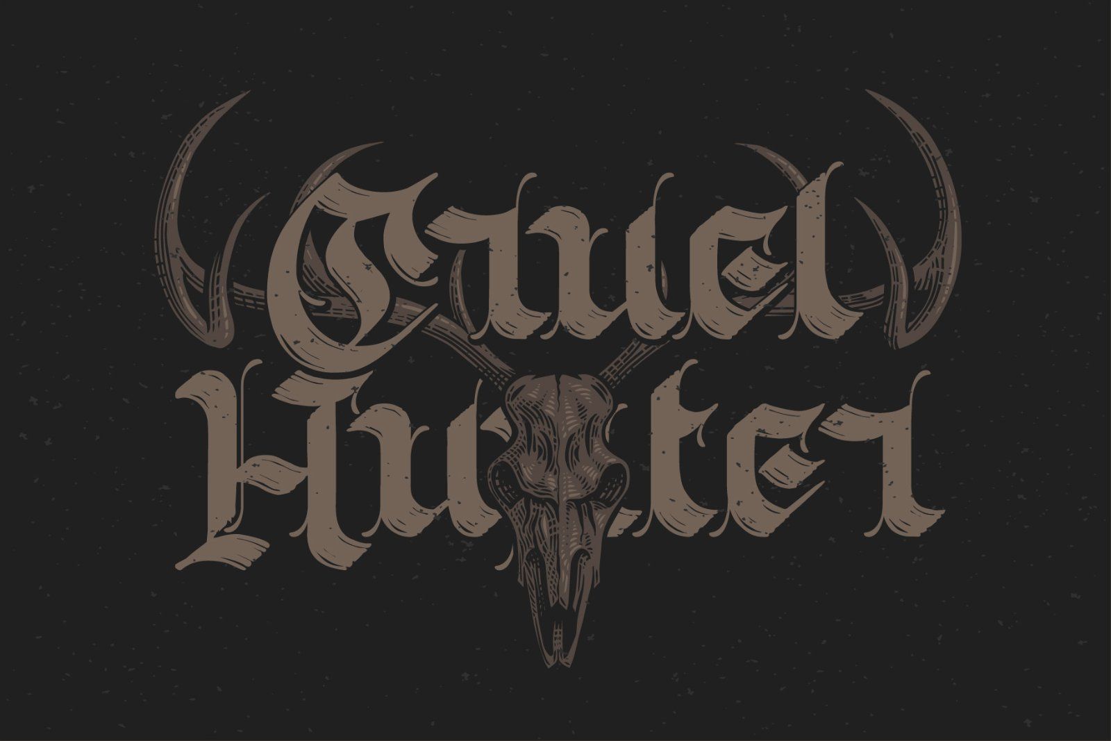 Old Skull Calligraphic Font & Bonus — image 3